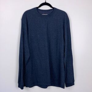 G.H.Bass Long Sleeve Tee Men’s Size XL Heathered Blue Base Layer